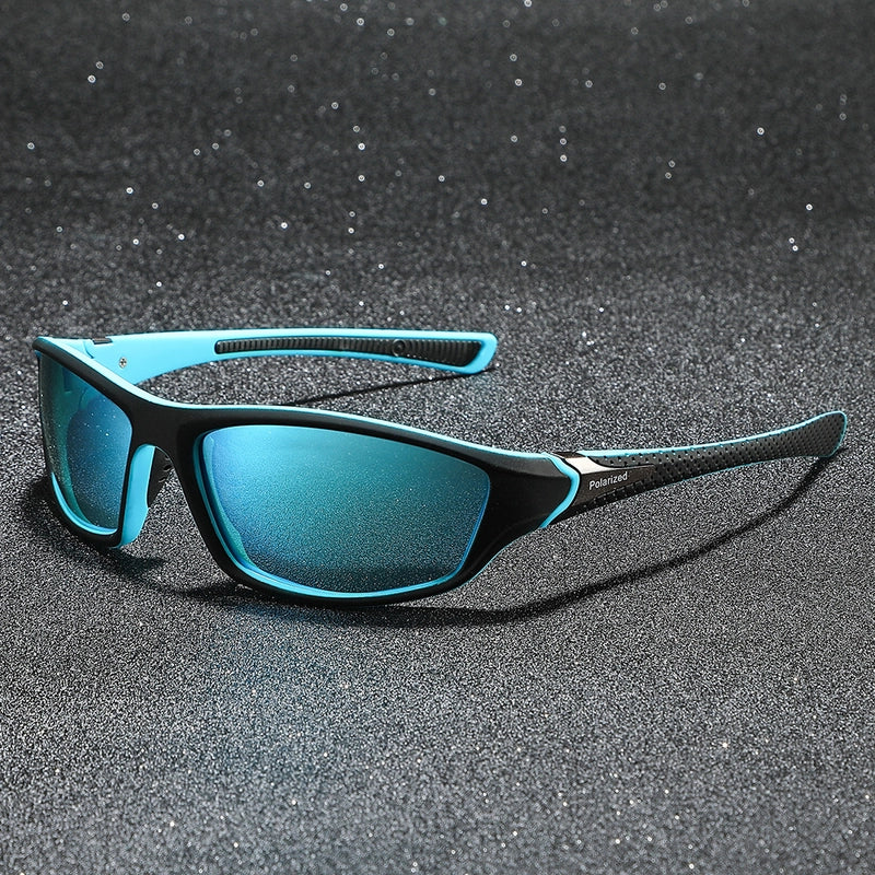 Casual Color Block Tac Biker Full Frame Men’s Sunglasses