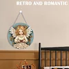 (US Only)Angel Girl Theme 2D Flat DIY Diamond Art Pendant Wall Decor for Home & Windows
