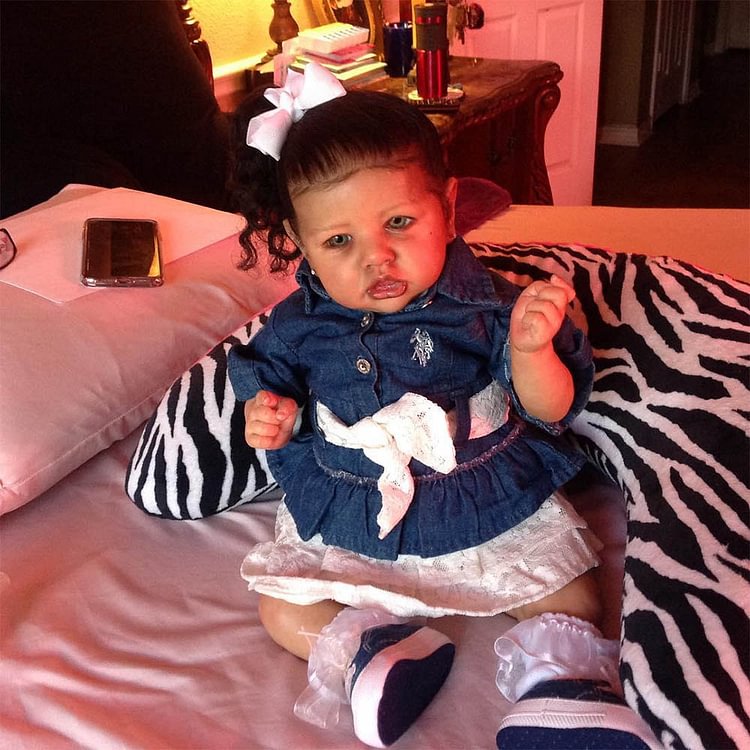  20'' Black Realistic Authentic Silicone Reborn Doll Named Rasely - Reborndollsshop.com®-Reborndollsshop®