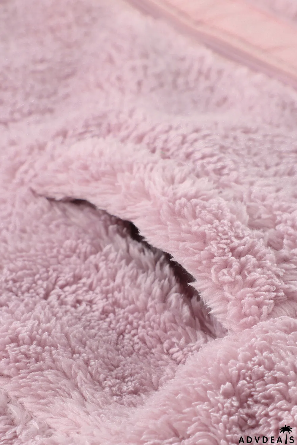 Zip Up Sherpa Coat With Pocket