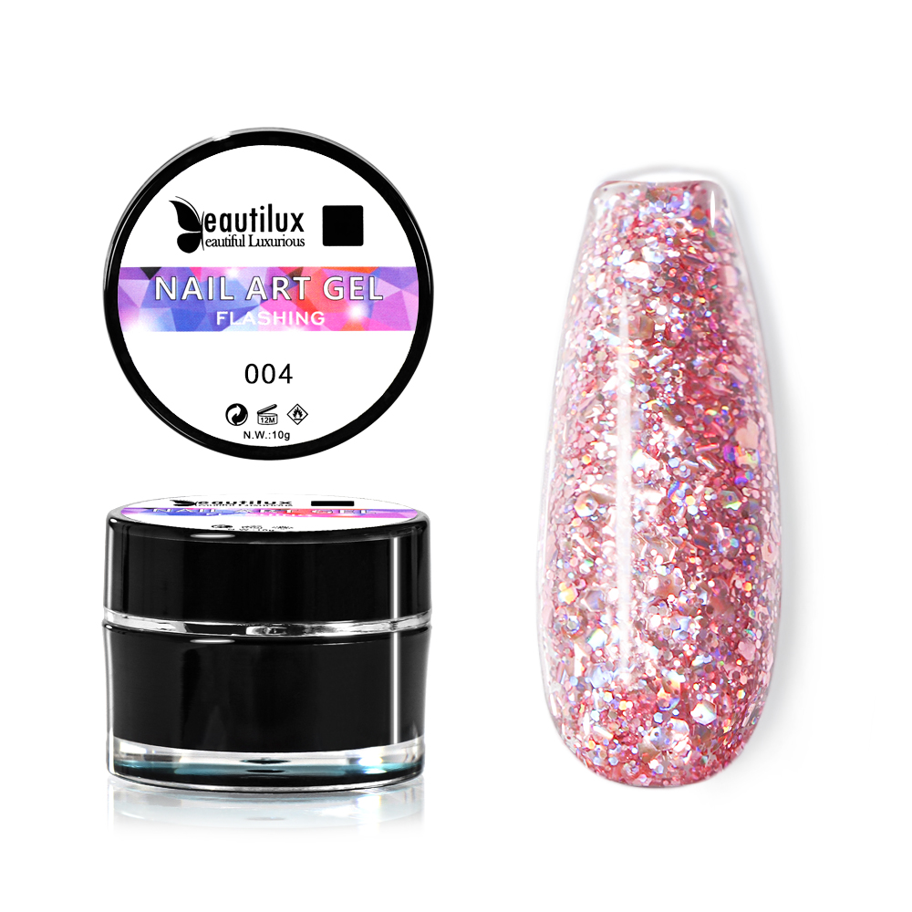 NAIL GEL GLITTER COLOR| BHCC-04
