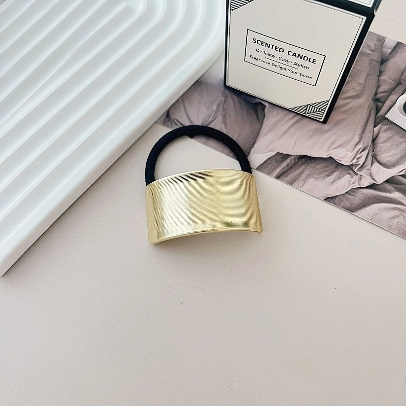 Women’s Minimalist IG Style Solid Color Zinc Alloy Hair Tie