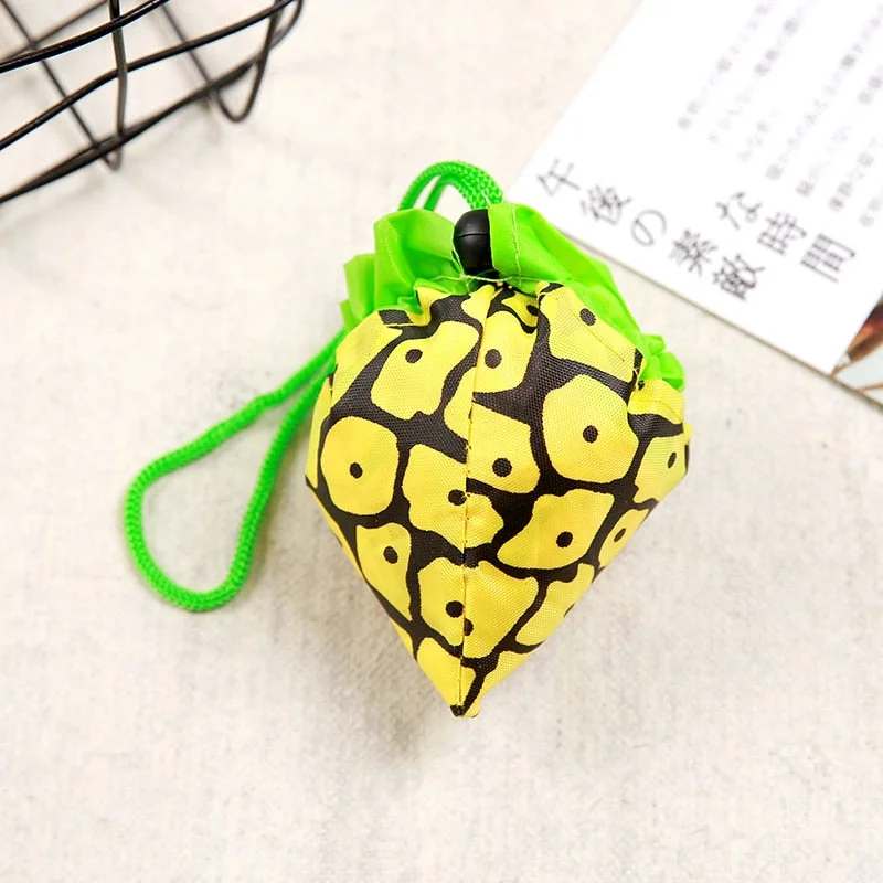 NEW Fruits Hot Creative environmental storage bag Handbag Foldable Shopping Bags Reusable Folding Grocery Nylon eco tote Bag