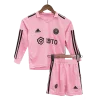 Inter Miami CF Home Long Sleeve Kids Soccer Jerseys Kit 2023/24