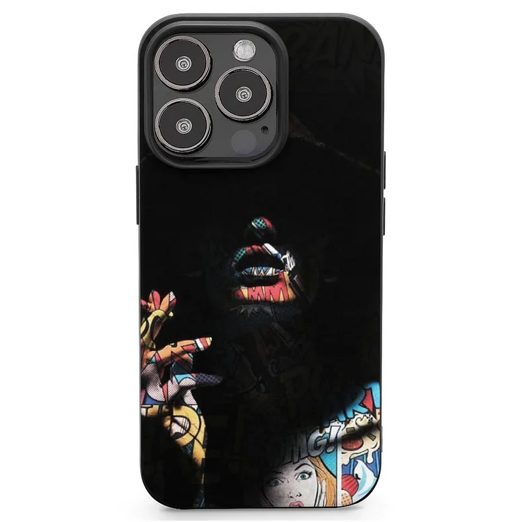 Pop Art In The Shadows Mobile Phone Case Shell For IPhone 13 and iPhone14 Pro Max and IPhone 15 Plus Case - Heather Prints Shirts