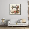 (Stamped/Counted) Retro Floral Sewing Machine - 14CT Cross Stitch 40*40cm/15.75*15.75in
