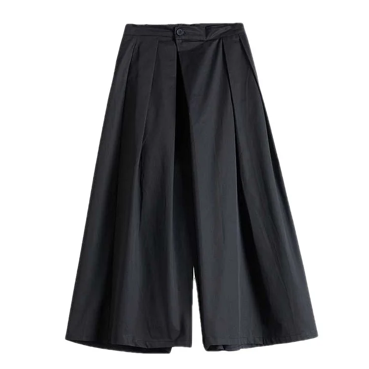 Classic Black High Waist Wide Leg Pants