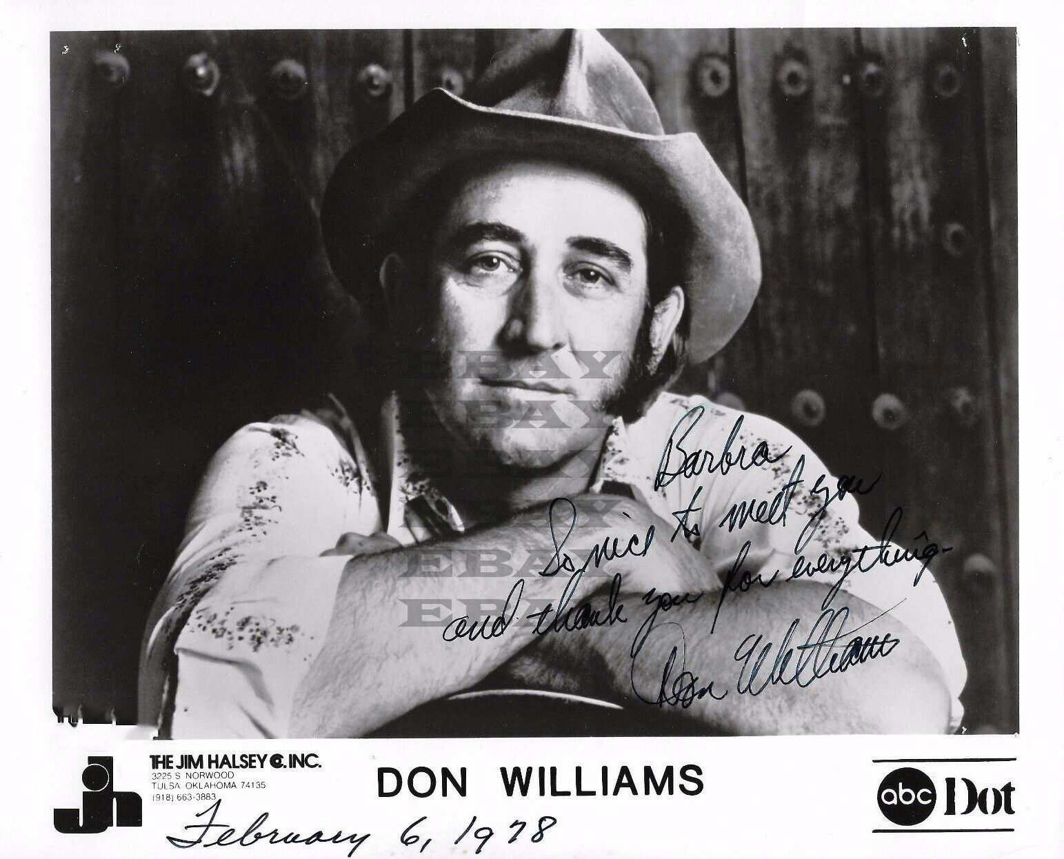 Don Williams Autographed Signed 8x10 Photo Poster painting Reprint