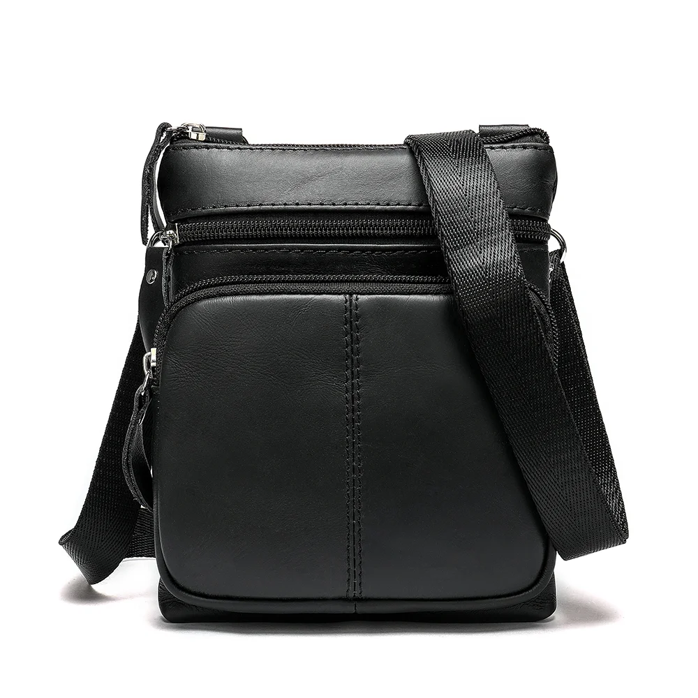Men's genuine leather top layer leather shoulder messenger bag