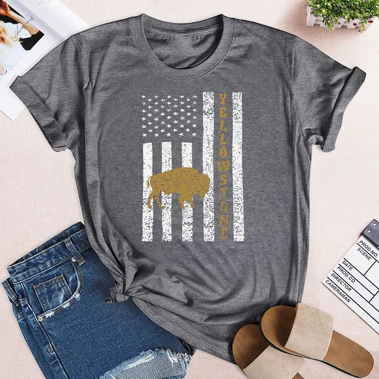 Yellowstone National Park Vacation T-shirt -02871-Annaletters