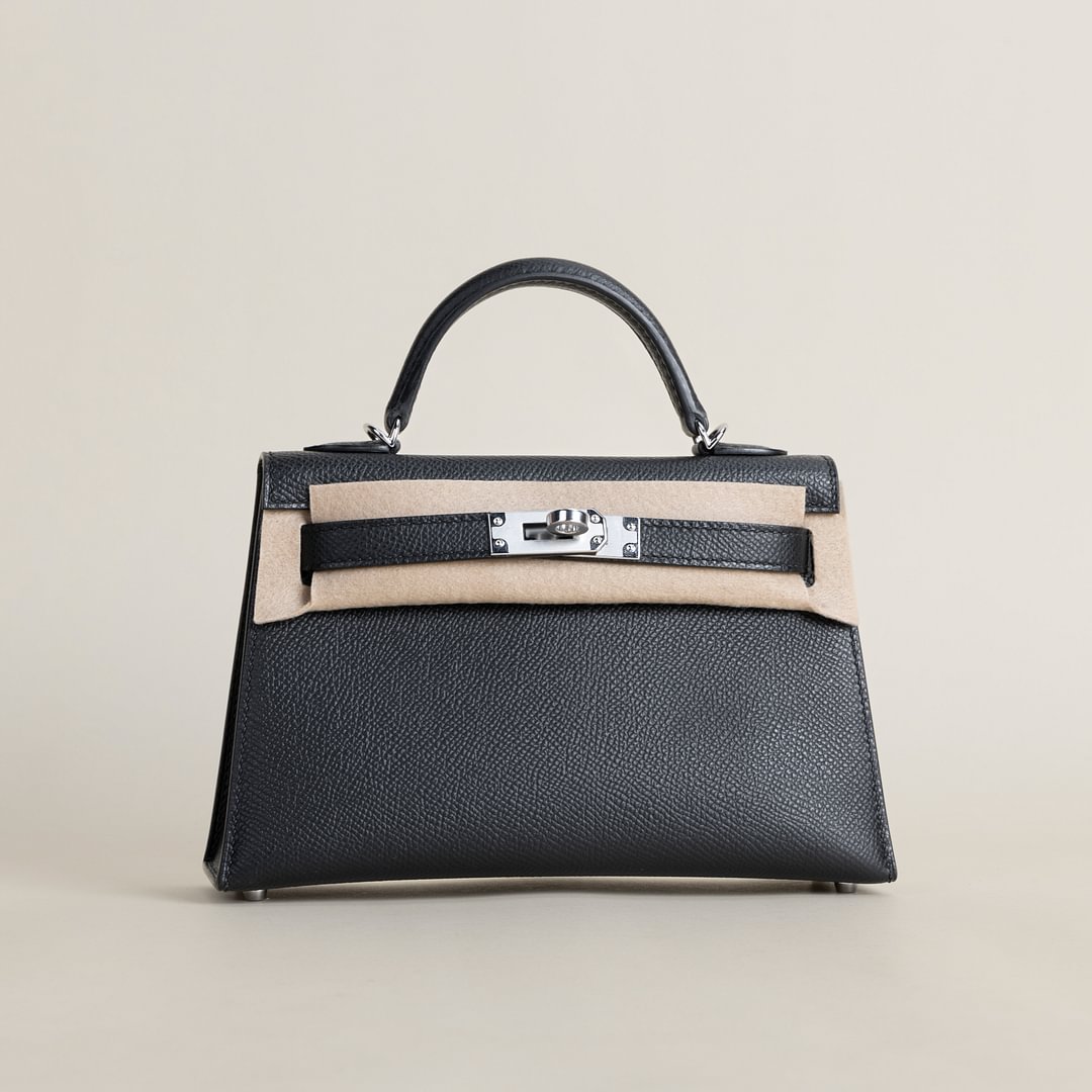 Mini Kelly II Epsom 89 Noir PHW