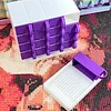 16 Grid Diamond Painting Storage Containers with Trays Drills Storage & Line-Up Tool Large Capacity Beads & Drills Storage & Line-Up Tool for DIY Craf