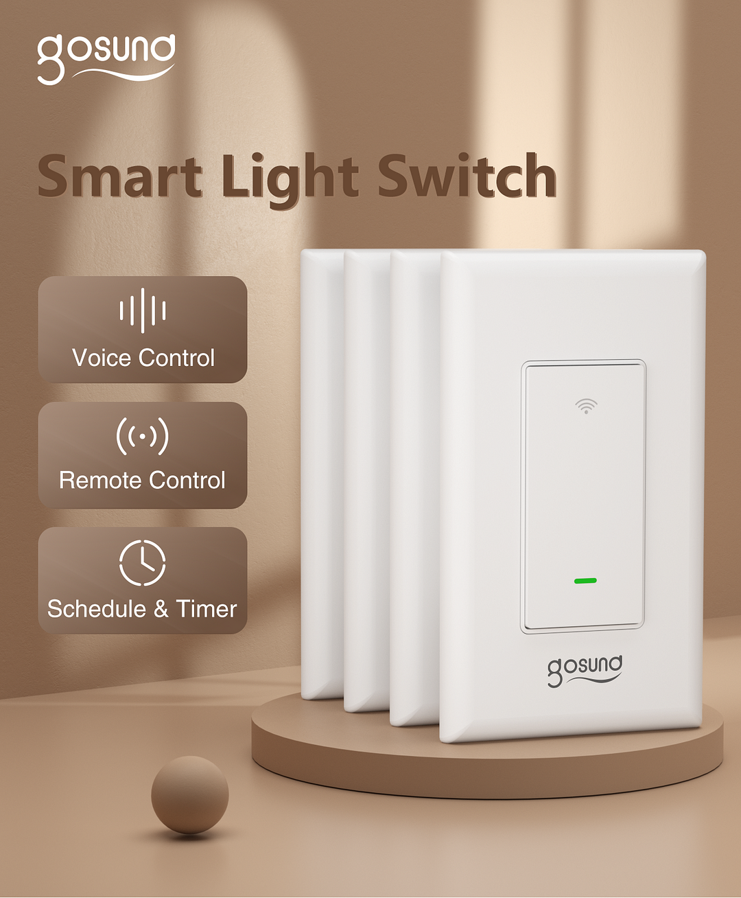 Gosund 3-Way Smart Light Switch SW6 