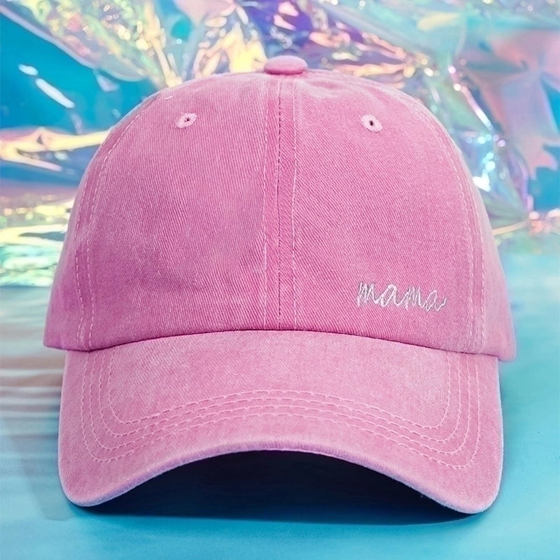 Unisex Basic Minimalist Letter Embroidery Curved Eaves Baseball Cap