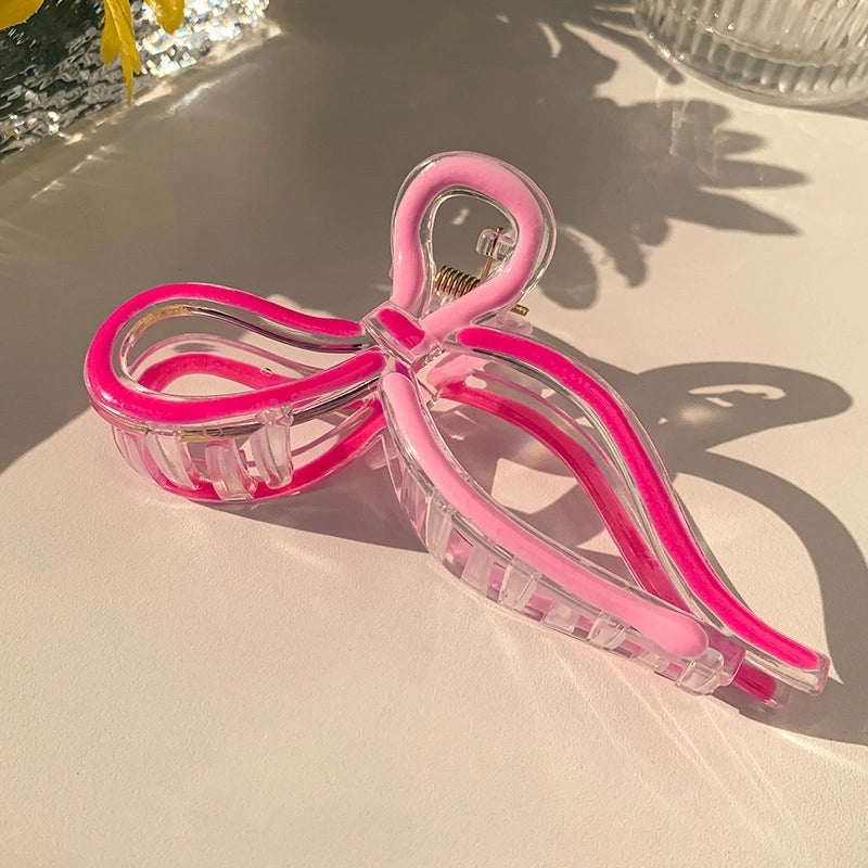 Jelly Shark Clip Women’s New High-end Sense Grab Clip Back Head Tie Hair Grab Headwear Clip Large Hairpin