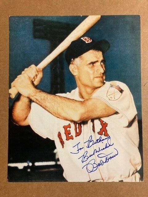 Bobby Doerr Red Sox HOF Signed/Inscribed 8x10 Photo Poster painting JSA Auction Letter