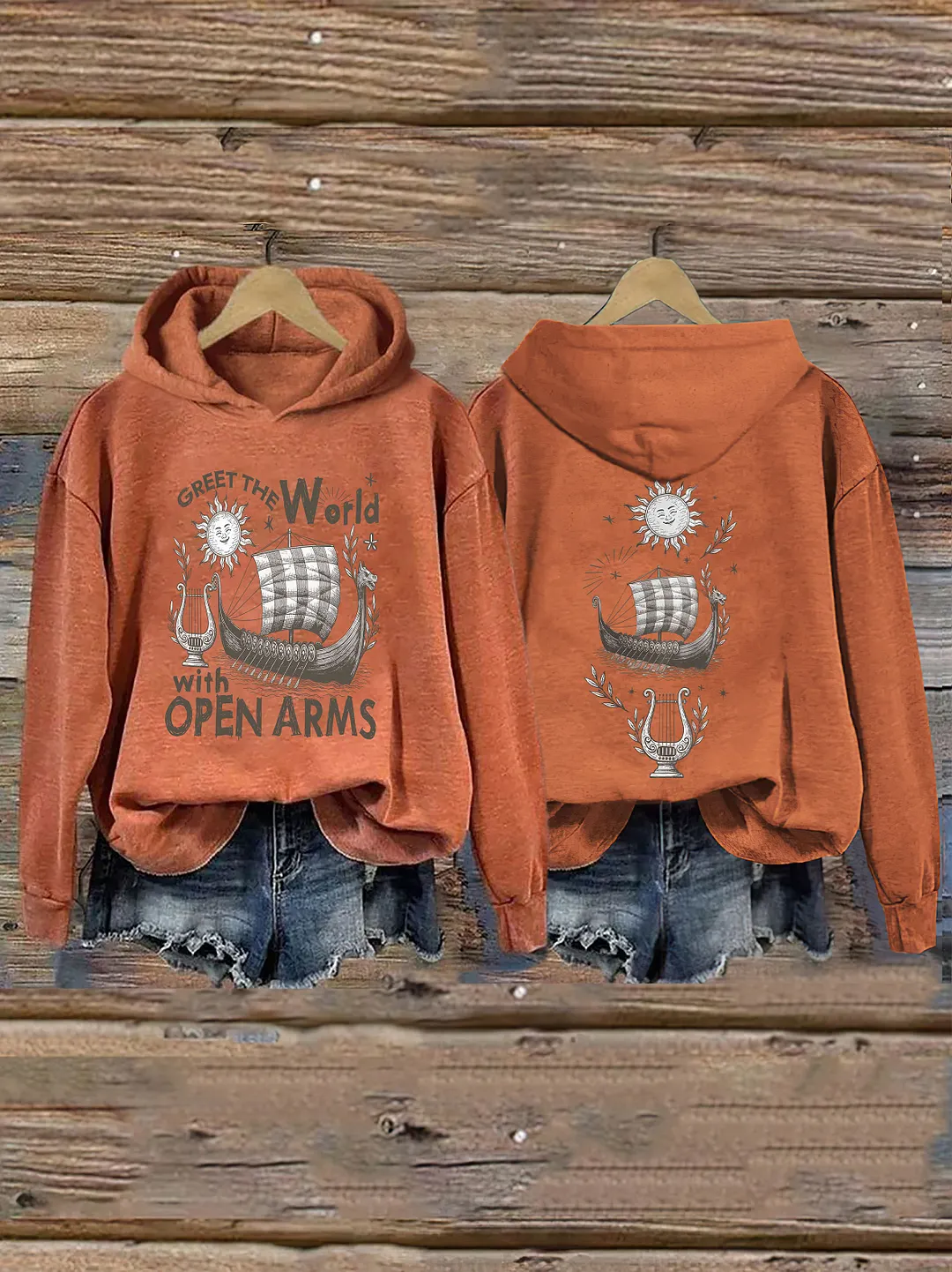 Greet the World With Open Arms Hoodie