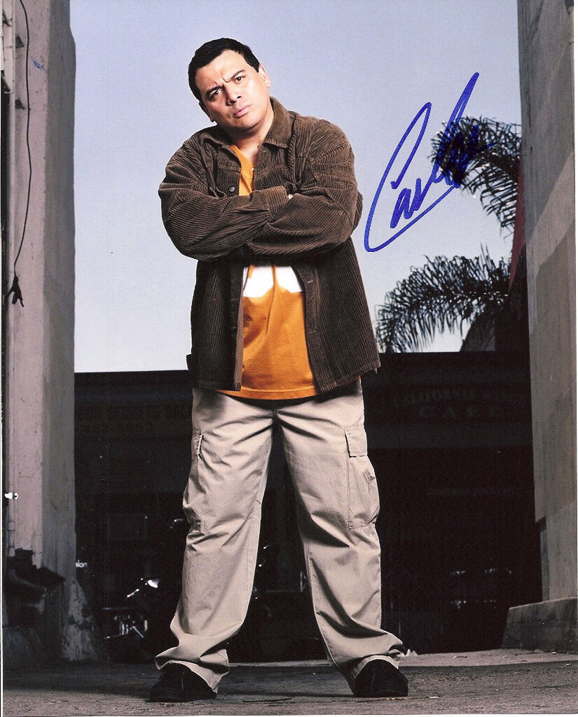 LATINO COMEDIAN CARLOS MENCIA MIND OF HAND SIGNED 8X10 Photo Poster painting B W/COA & PROOF