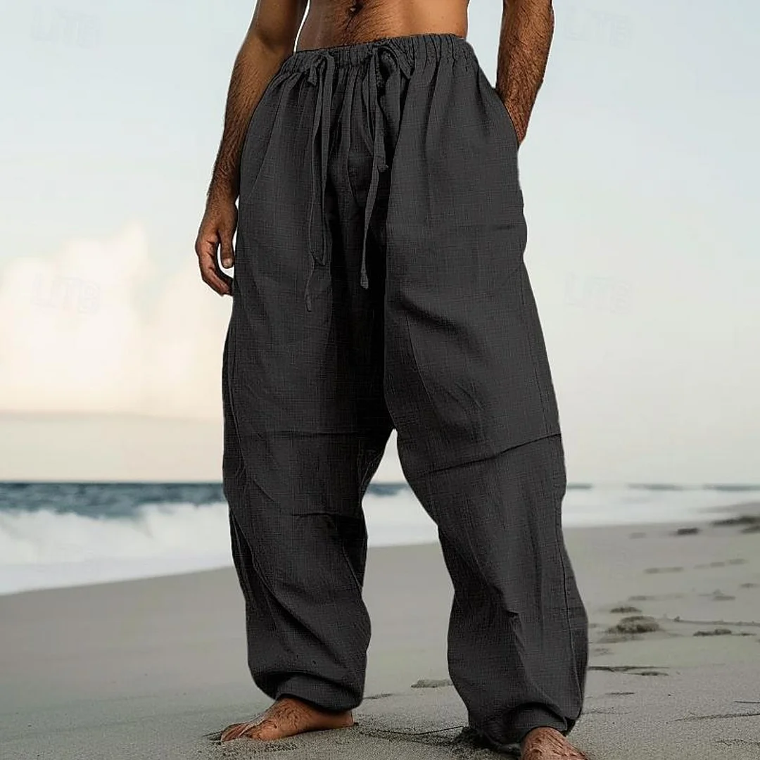 Outdoor Trend Casual Beach Straight Leg Pants Vegan Comfortable Everyday Pants