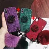Hair Ball Airbag Bracket Diamond Huawei iPhone Samsung Case
