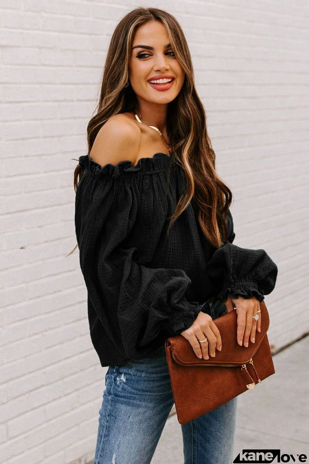 Off-the-shoulder Ruffle Top