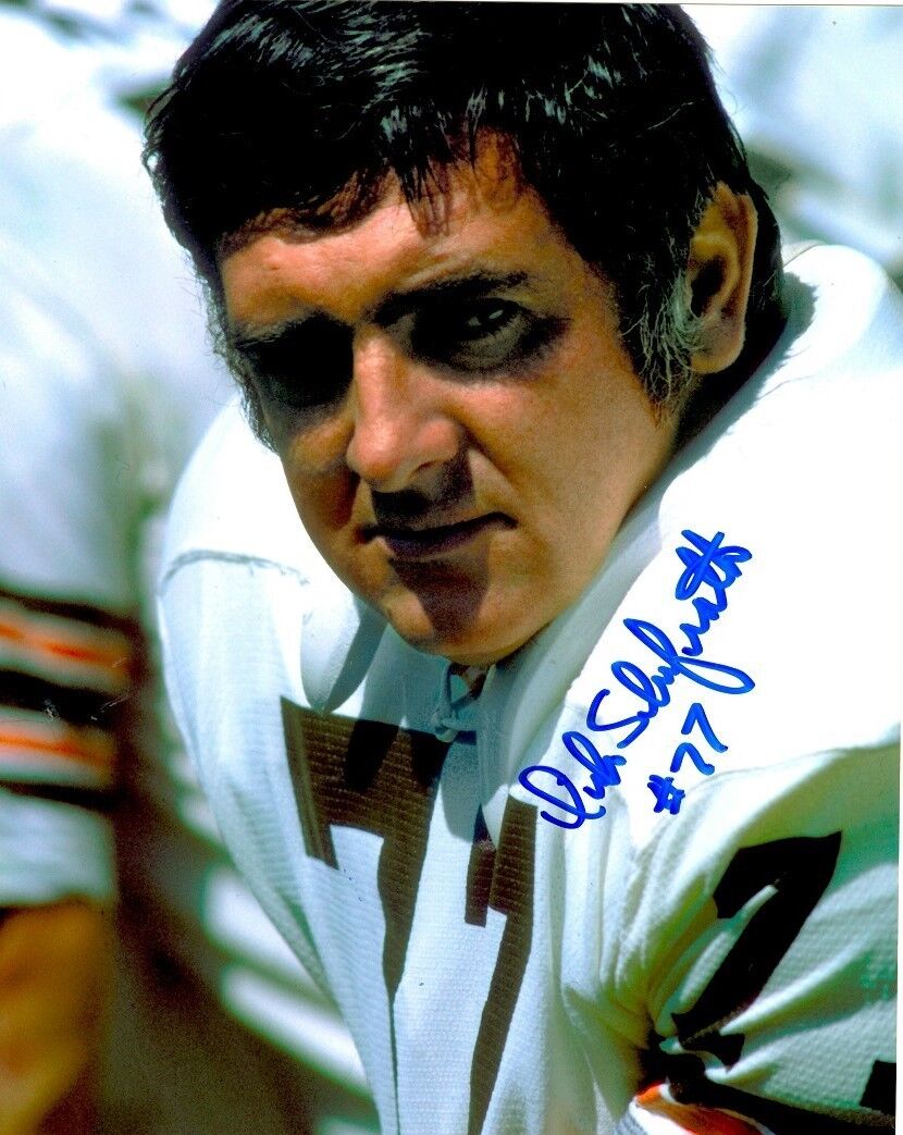 Signed 8x10 DICK SCHAFRATH CLEVELAND BROWNS Autographed Photo Poster painting - w/COA