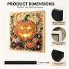 Halloween Bead Art DIY Pearl Painting Kit with Frame 20x20cm(Pumpkin)