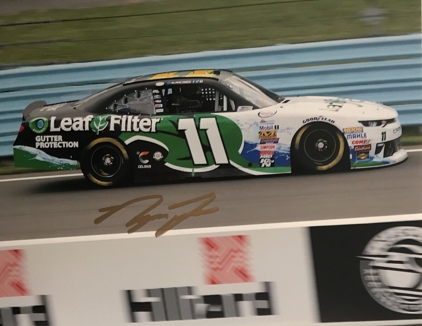 Ryan Truex Signed Autographed NASCAR 8x10 Photo Poster painting Leafguard #11 Coa