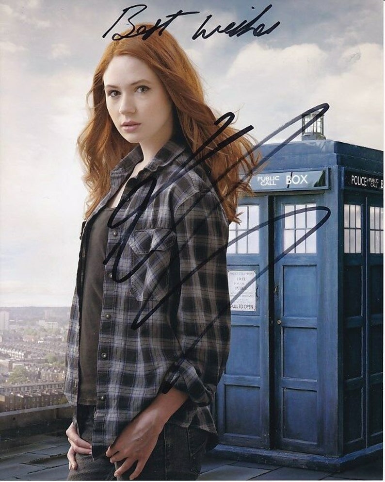 Karen gillan signed autographed doctor who amy pond Photo Poster painting