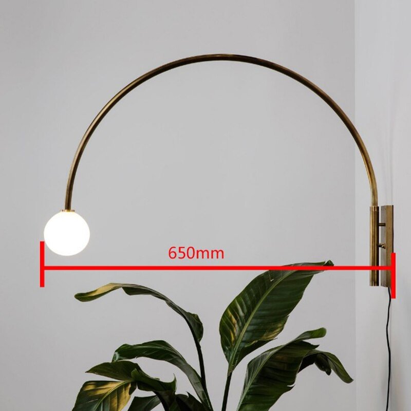 Modern Iron LED Wall Lamps Golden Art Decoration Lighting Bedroom Bedside Reading Wall Sconce Lamp Corridor Aisle Wall Lamp