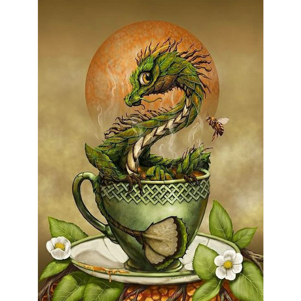 

(Multi-Size) Dragon - Round/Square Drill Diamond Painting, Square diamond 30*40cm, 501 Original