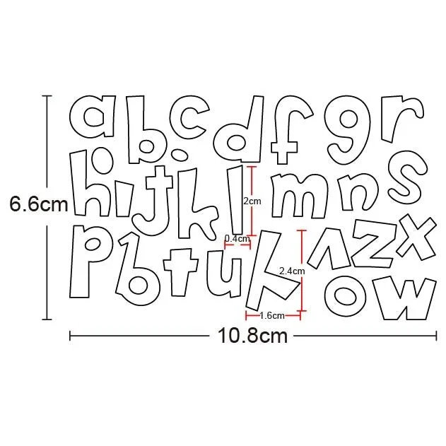 Craft Dies Metal Cutting Dies Cut Die Mold Alphabets Letter Number Scrapbooking Dies Paper Knife Mould Blade Punch Stencils Dies