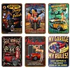 6PCS Pin Up Girls - Metal Tin Signs Set(8*12Inch/12*16Inch) - Garage&Transport