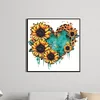 Diamond Painting-DIY Full Round Drill Sunflower Love