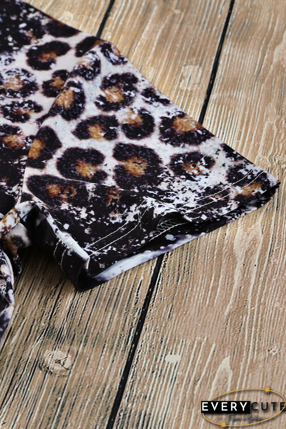 Leopard Mix Animal Print Bleached T Shirt