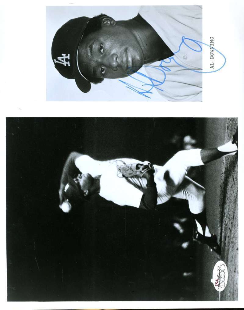 Al Downing Dodgers Signed 8x10 Photo Poster painting Jsa Cert Sticker Authenticated Autograph