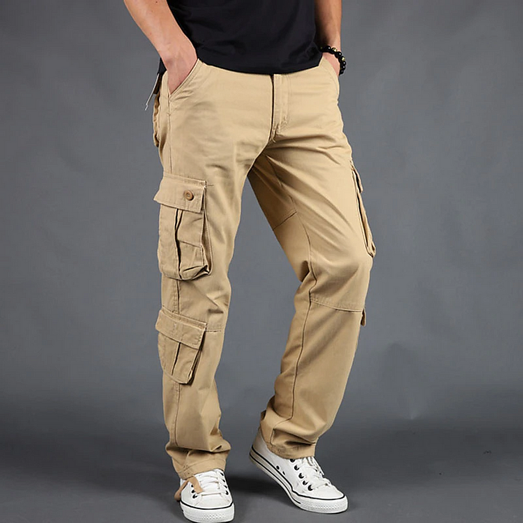 Men's Cargo Pants Hiking Pants Pocket Plain Comfort Breathable