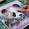 Kit de peinture en perles Panda diamond art avec cadre 9,84x9,84 pouces cadeau pour adultes