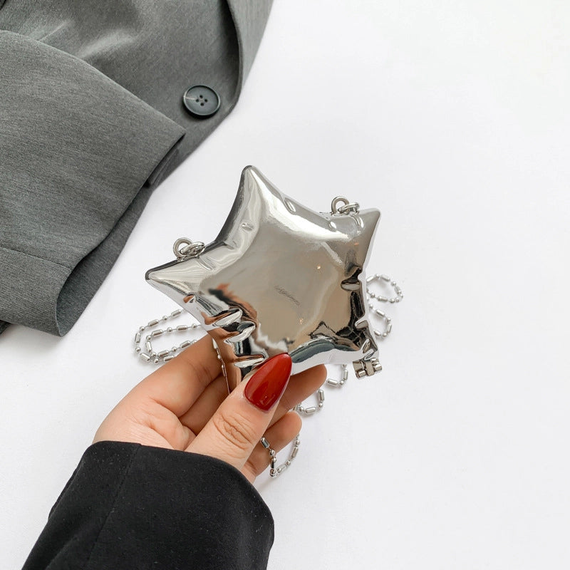 Women’s Small Arylic Star Elegant Streetwear Pentagram Magnetic Buckle Crossbody Bag