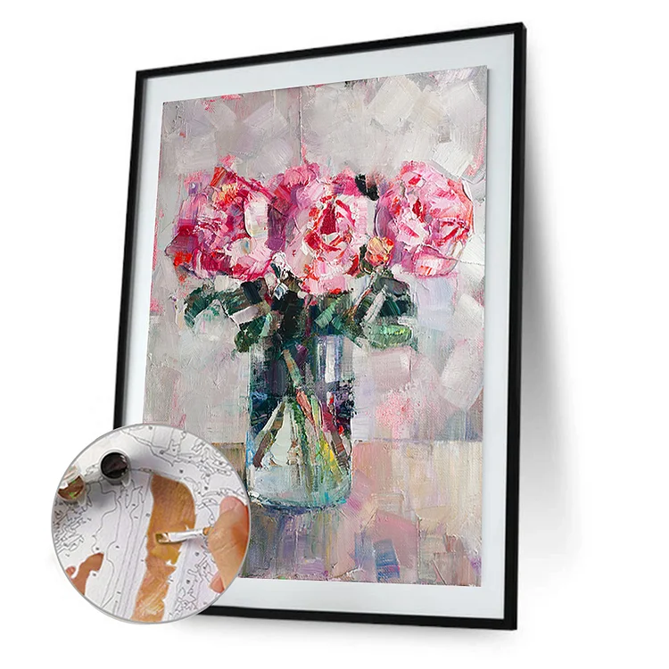 Oil Painting Bouquet - Painting By Numbers - 40*50cm