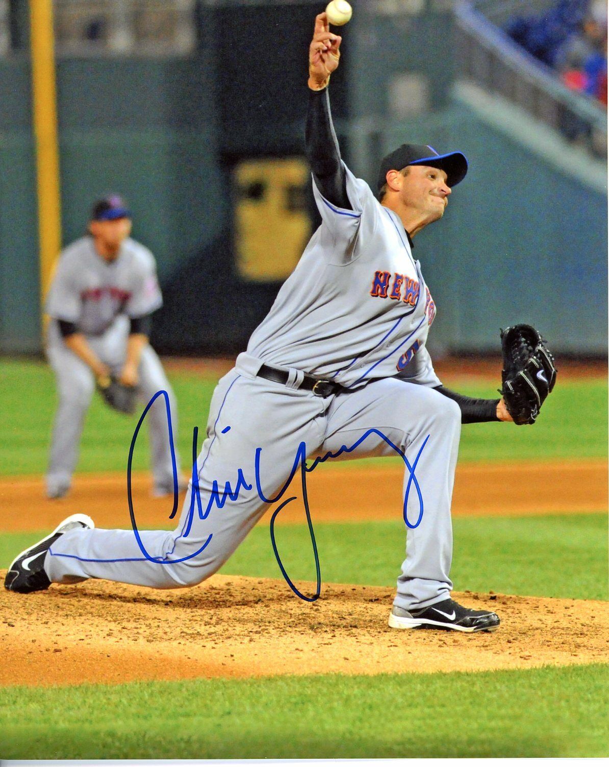 Chris Young Autographed 8x10 New York Mets#S422