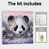 Kit de peinture en perles Panda diamond art avec cadre 9,84x9,84 pouces cadeau pour adultes