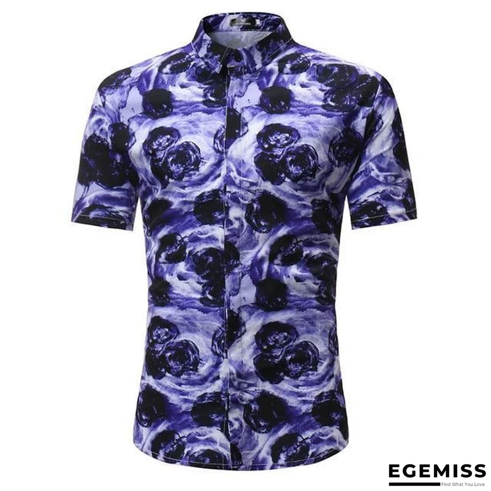 Men Fashion Style Short Sleeve Hawaiian Shirt | EGEMISS