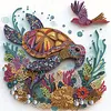 Diamond Painting-DIY Crystal Rhinestone Sea ​​Turtle