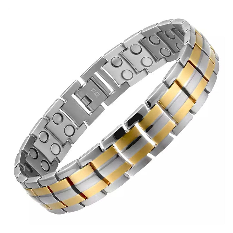 Special Fashion Simple Titanium Steel Bracelet Turtle Back Stainless Steel Bracelet Titanium Magnetic Negative Ion Energy Men’s Bracelet