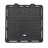 Iron Manhole Cover and Frame with Base Non-Slip Septic Tank Cover for Yard