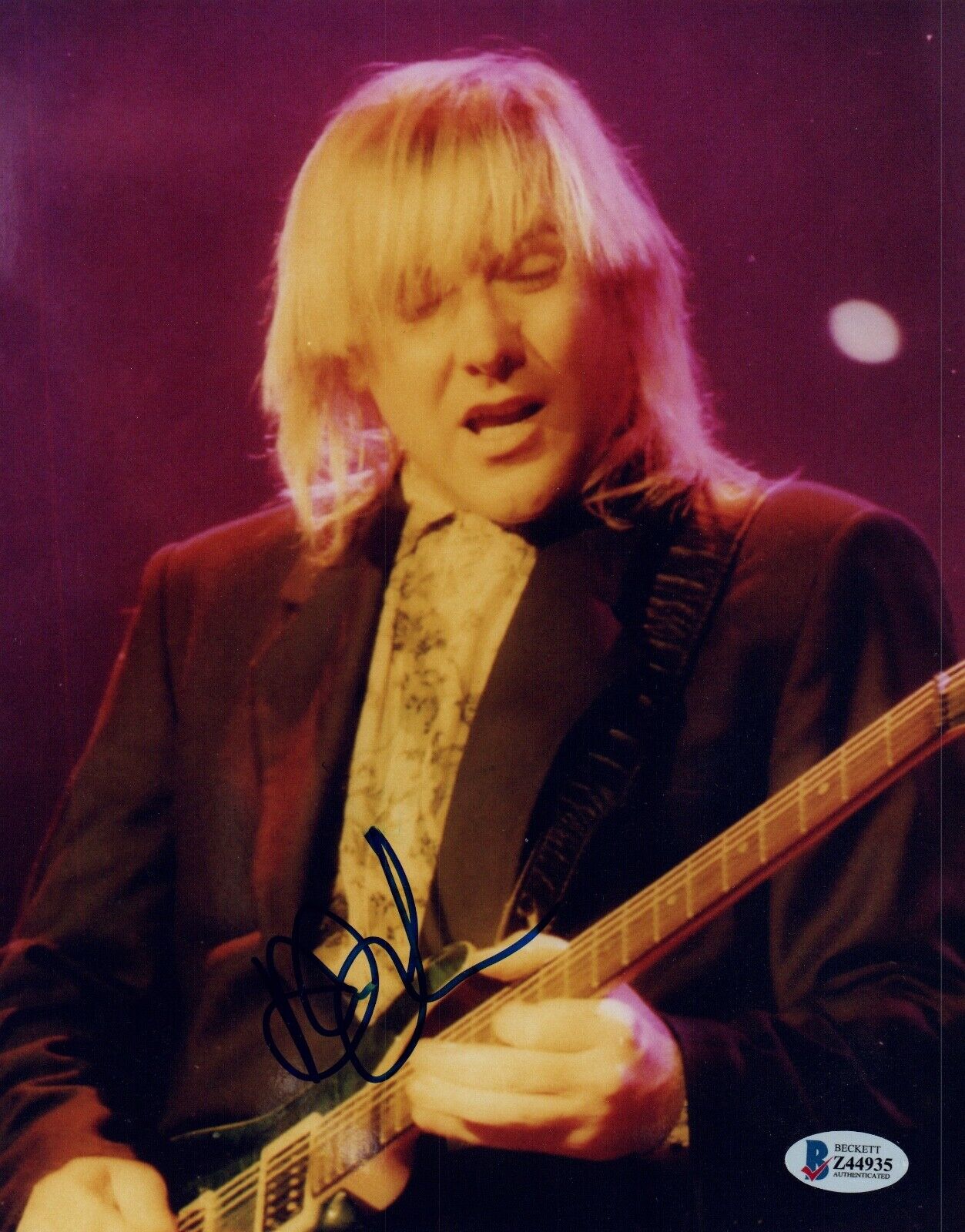 Alex Lifeson Signed Autographed 8x10 Photo Poster painting Rush Guitarist Beckett BAS COA