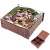 Diamond Painting Wooden Jesus 4 Slots Diamond Painting Storage Box for Adult Beginner