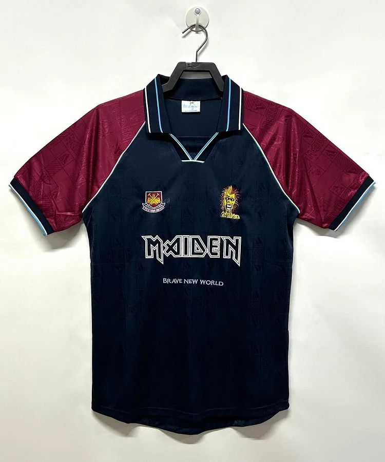 Retro 1999 West Ham United Home Sapphire Blue Football Jersey