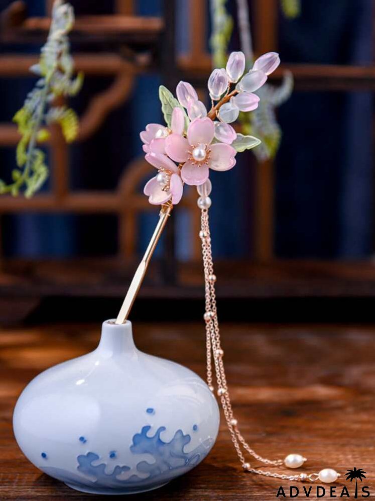 Flower Decor Hair Pin